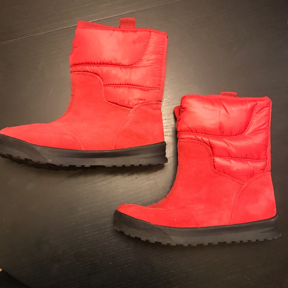Land’s End Snow Après-ski Boots - Womens Size 6 - Red